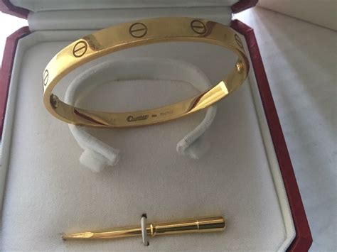 authenticate cartier love bracelet|cartier love bracelet 750 20 re 1840.